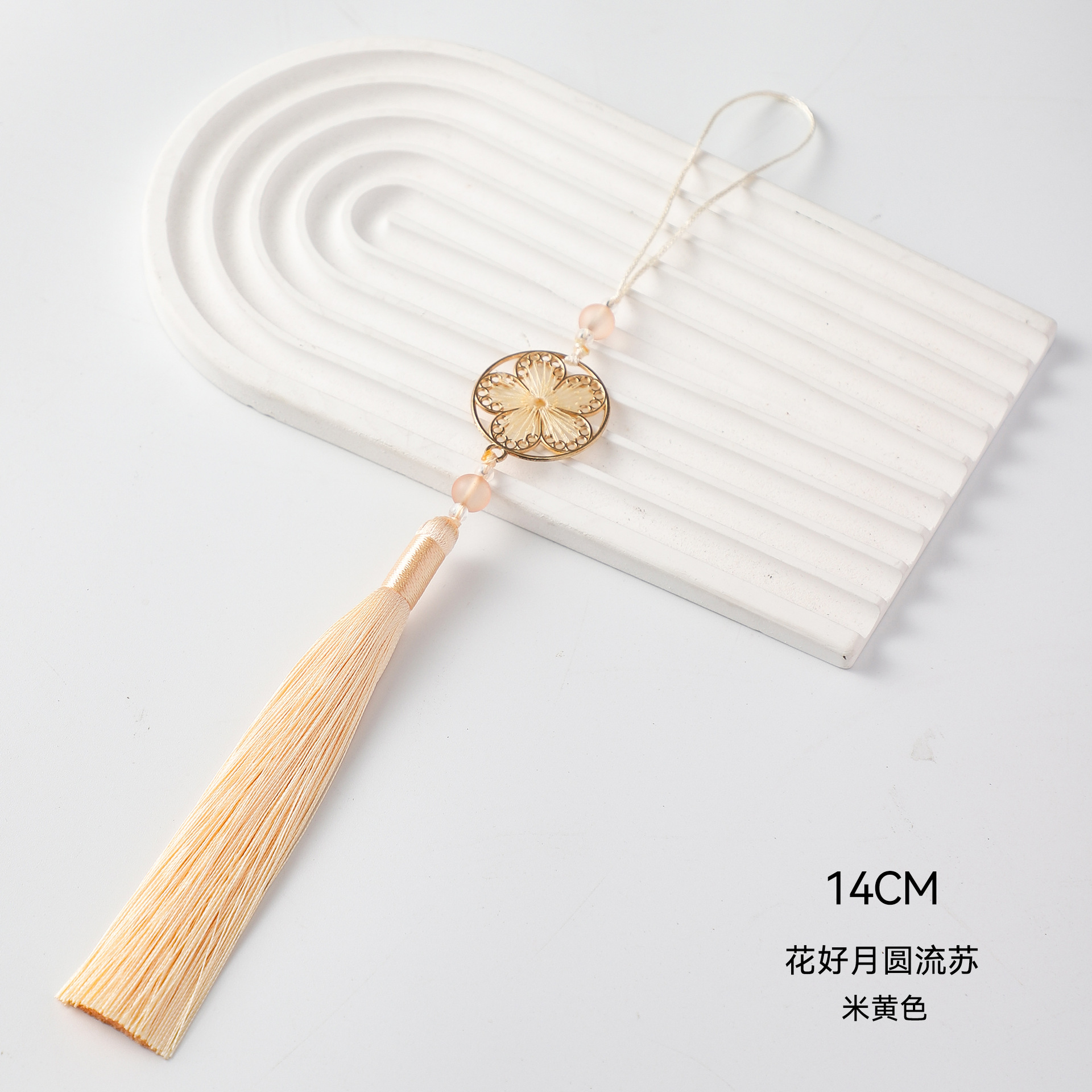 Flora de la luna llena colgante bordilla decoración del barril de la fiesta de Año Nuevo con flores de material DIY colgante de hebilla de seguridad