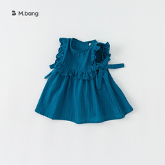 邦選2024夏季韓版女童提花裙子夏裝兒童連衣裙小童 DXQ7238