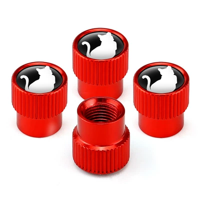 valve aluminum alloy universal tire - red-aluminum-alloy-material-opp-bag