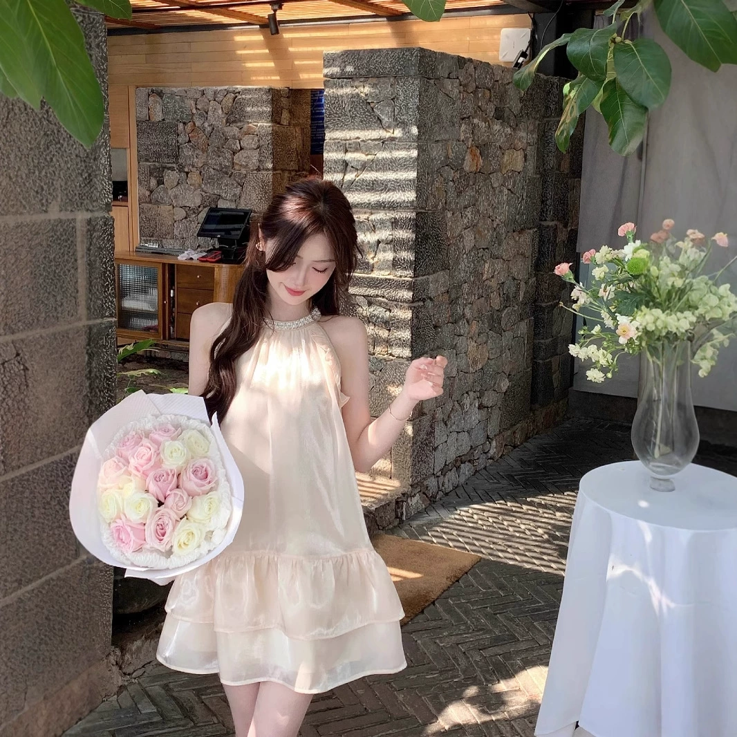 Первое французское платье без рукавов без рукавов