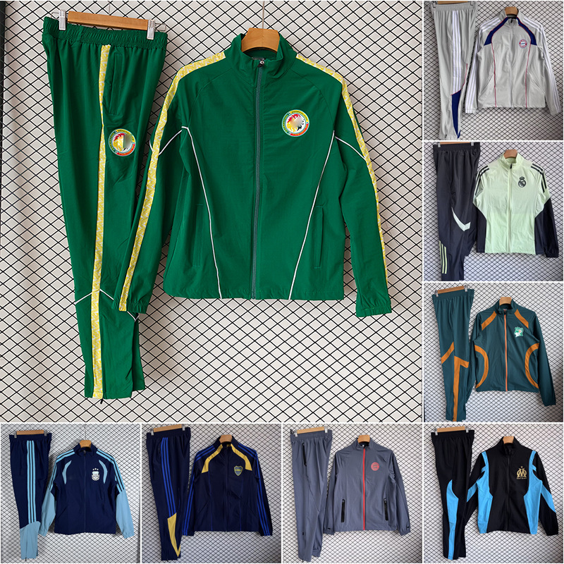 2526 otoño y invierno Barcelona Real Madrid Argentina Alemania AC Argentina Real Madrid Italia chaqueta de abrigo a prueba de viento