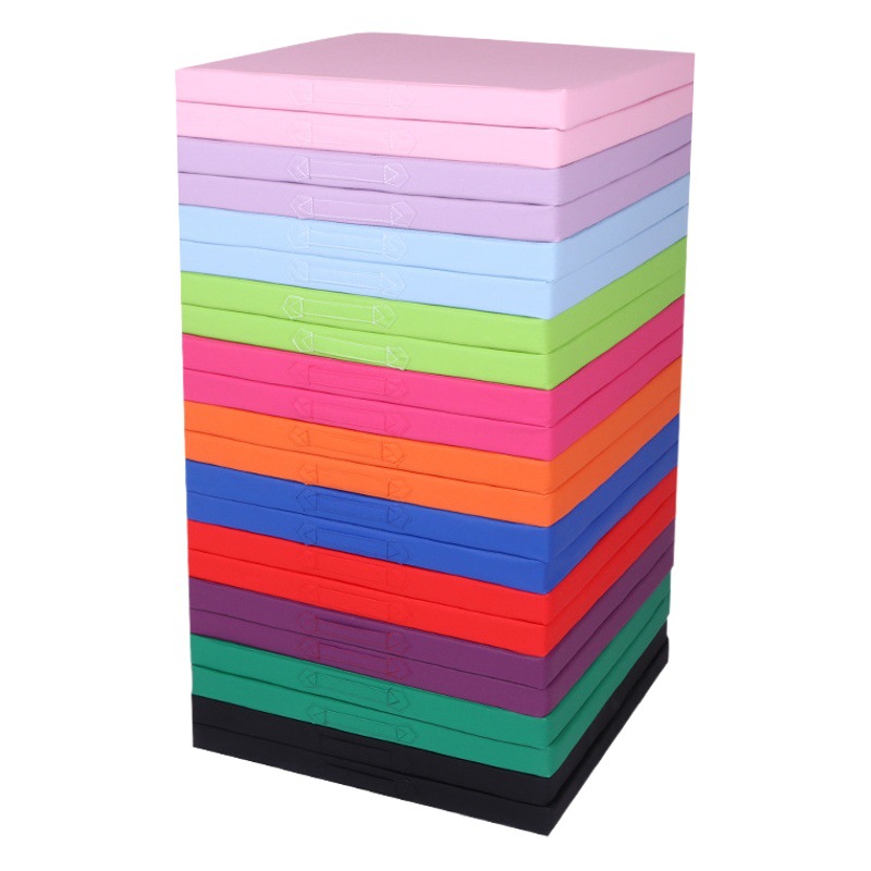 pu folding dance mat practice yoga mat sit-up high school entrance examination gymnastics mat home indoor non-slip practice straight mat