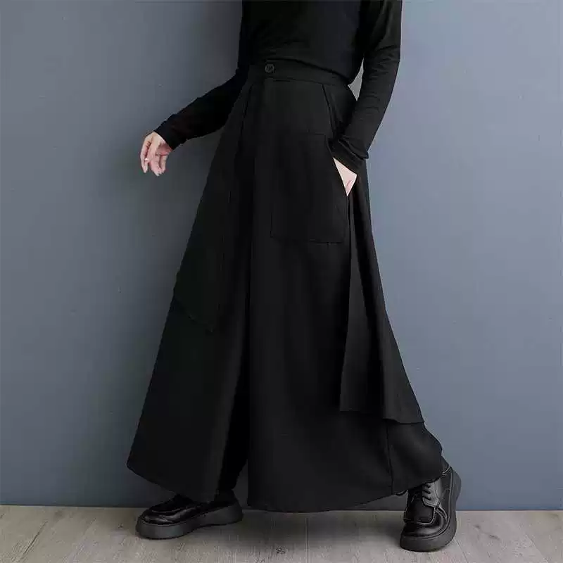 Летняя летняя одежда, длинная юбка, брюки, корейский стиль, плюс сайз