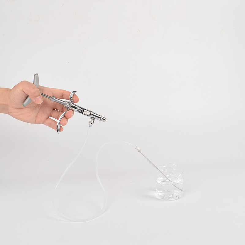 Vacuna de pollo jeringa continua ajustable veterinaria de acero inoxidable Dispositivo de medicina jeringa automática Dispositivo de inyección de ganso de pato