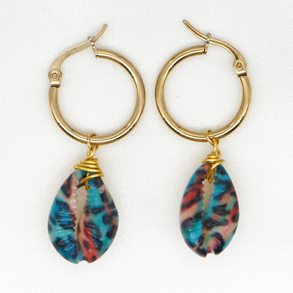 Bohemian Fashion Natural Shell Earrings display picture 13