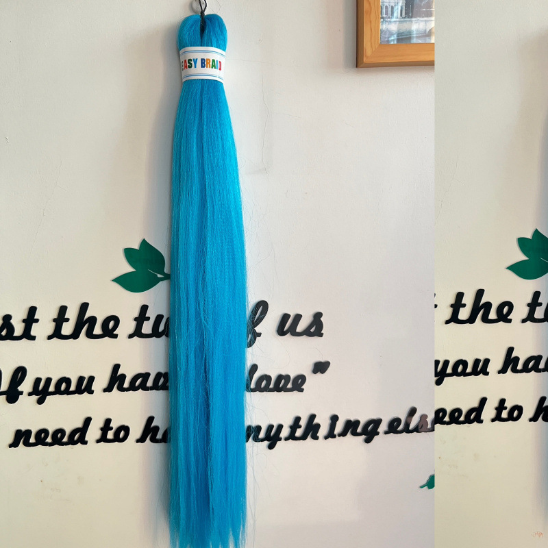 Fijo de baja temperatura de agua caliente FR Easy Braid Fibra química Trenza sucia Multicolor Negro Pechón suave y esponjoso