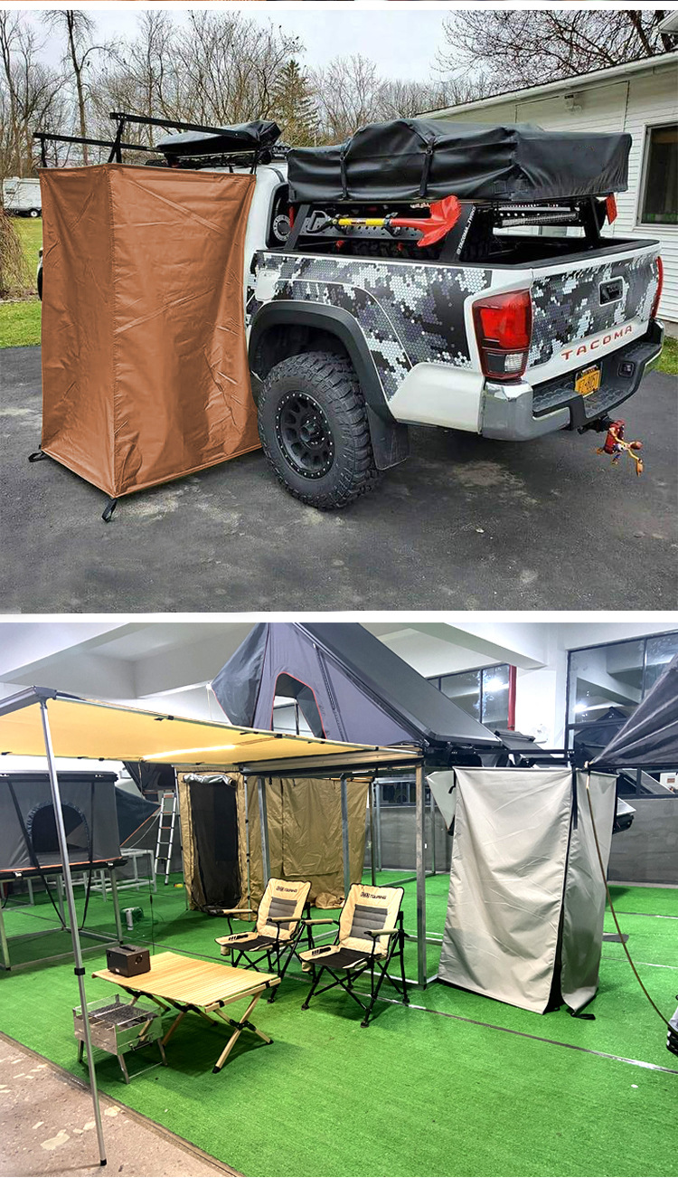 Outdoor Shower Tent Waterproof Portable Single-Person Thickened Warm Foldable Camping Car-Side Shower Tent