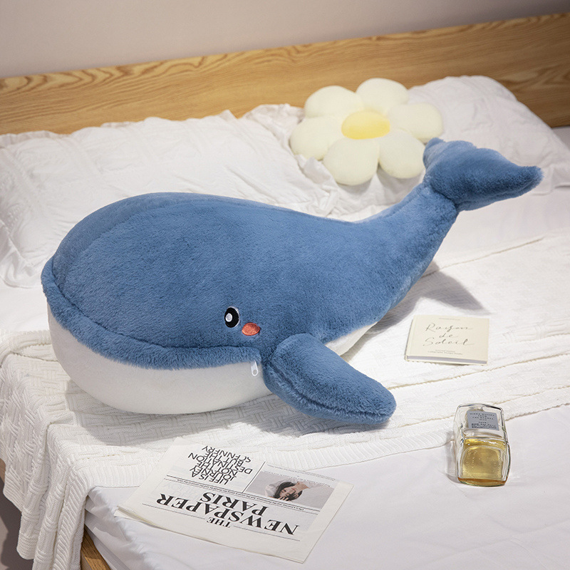 다크 블루 고래 베개 80cm 0.8kg