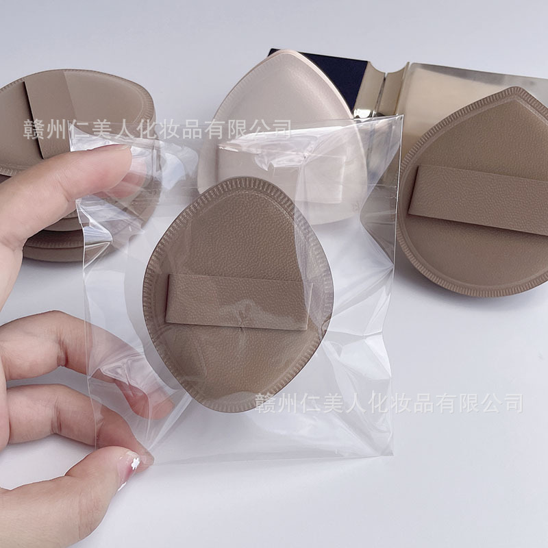 ミルクの皮のマシュマロのパフのカレーの色の肌色の両面の舒芙蕾のパフのパフのファンデーションの専用のパフの乾湿の両用|undefined