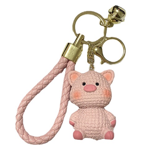 Woolen animal keychain creative bag pendant Internet celebrity ins cute pendant car key ring gift wholesale