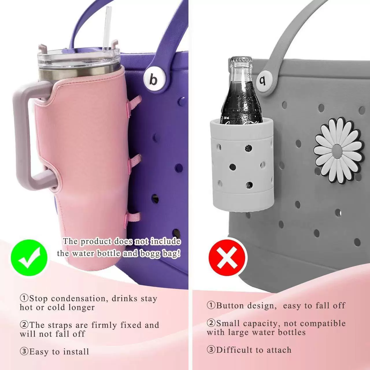 Новый трансграничный продукт, держатель для чашки Bogg Bag, держатель для чашки Stanley, держатель для бутылки с водой на 40 унций, аксессуары, аксессуары для держателя для чашки