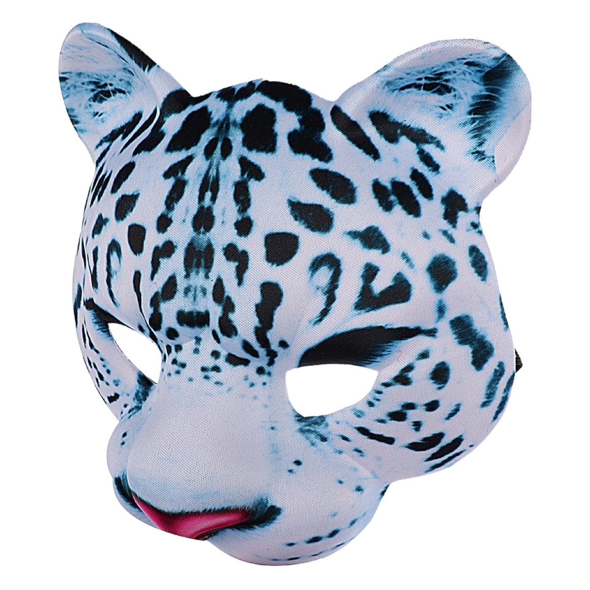 Halloween Gran Máscara de Tigre Animal media máscara de la cara del tigre blanco máscara de leopardo de nieve máscara de los niños adultos simulación tridimensional