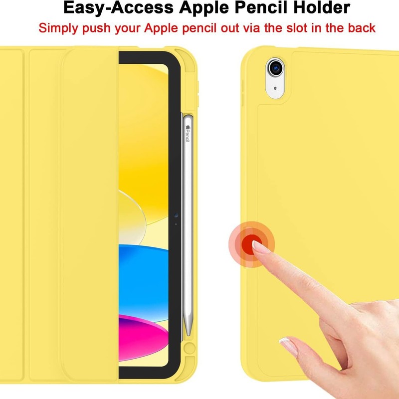 适用ipad11代三折 TPU软壳背贴平板保护套带笔槽 ipadari11保护壳|undefined