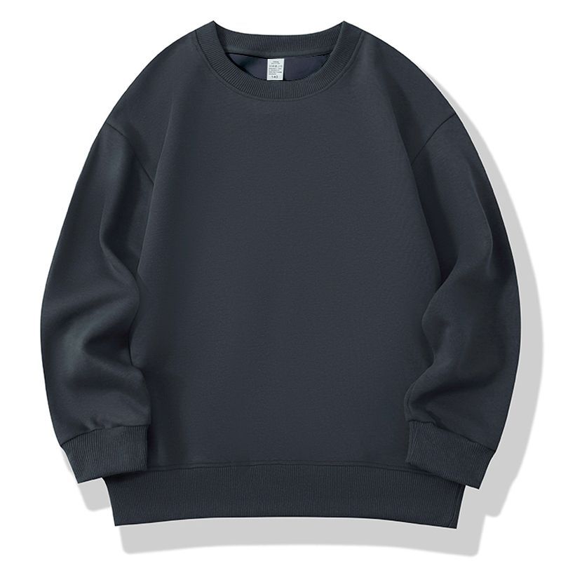 Suéter de color sólido para niños otoño y invierno ropa infantil de manga larga camisa en blanco fábrica de ropa de jardín de infantes logotipo de impresión spot