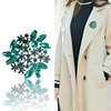 Metal brooch, fashionable sweater lapel pin, cloak, pin, European style, simple and elegant design