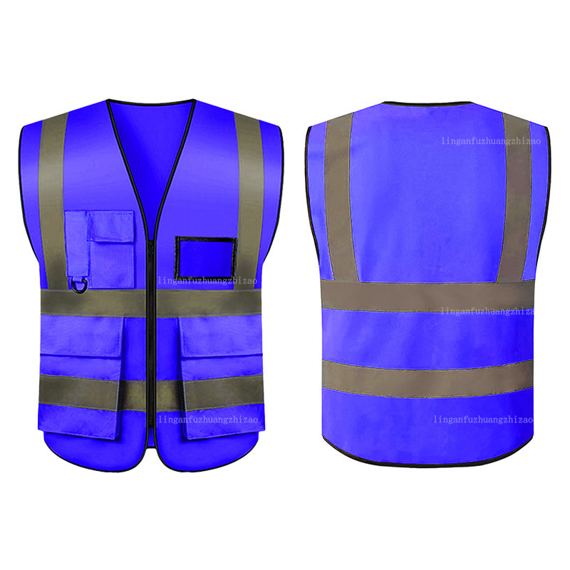 Chaleco de Seguridad Reflectante Multibolsillos para Construcción y Tráfico