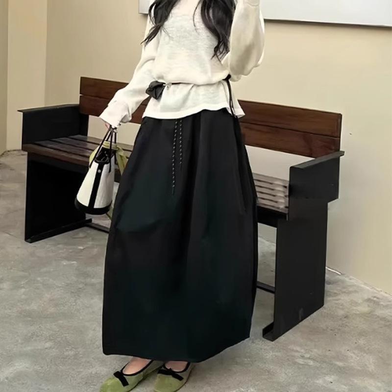 スカート ミドル丈スカート カスタマイズガーリースタイル スプライスパンプキンスカート レディース 夏 ハイウエスト シンプル 万能 カジュアル 花|undefined