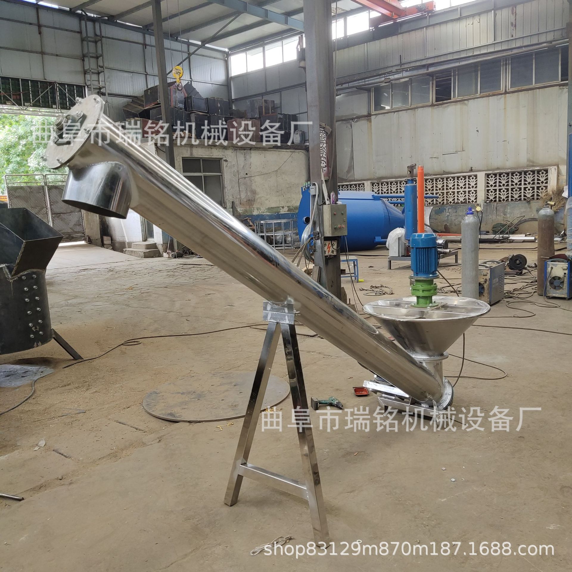 管式倾斜螺旋提升机TGFF 粮食种子·散装物料螺旋提升机