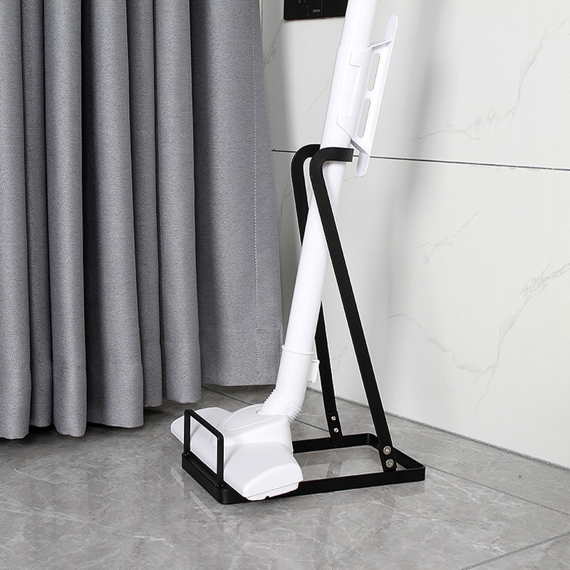Vertical Vacuum Cleaner Storage Rack Floor Storage Utensil Storage Rack Hole-free Vacuum Cleaner Bracket Mop Hanger