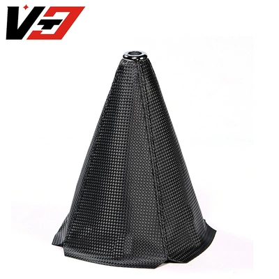 Cross-Border Hot-Selling Parts Suitable for Car Modification, Gear Shift Knob, Gear Lever Dust Cover Accessories (Sürətlər qutusu və əl tormozu başlıqları) - carbon-grain-black-line