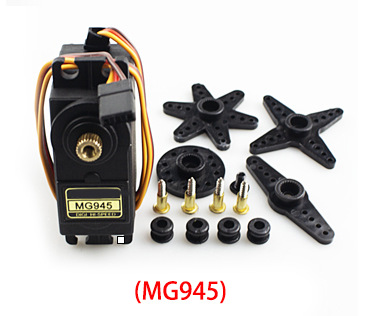 Шестерня MG945 из чистого алюминия (180 градусов)