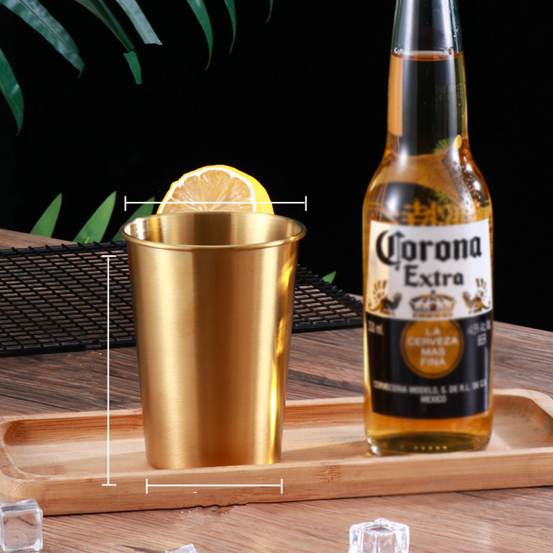 Taza de cerveza de acero inoxidable 304 transfronteriza, taza de café, taza para niños, doble aislamiento térmico, barbacoa al aire libre, taza de agua coreana