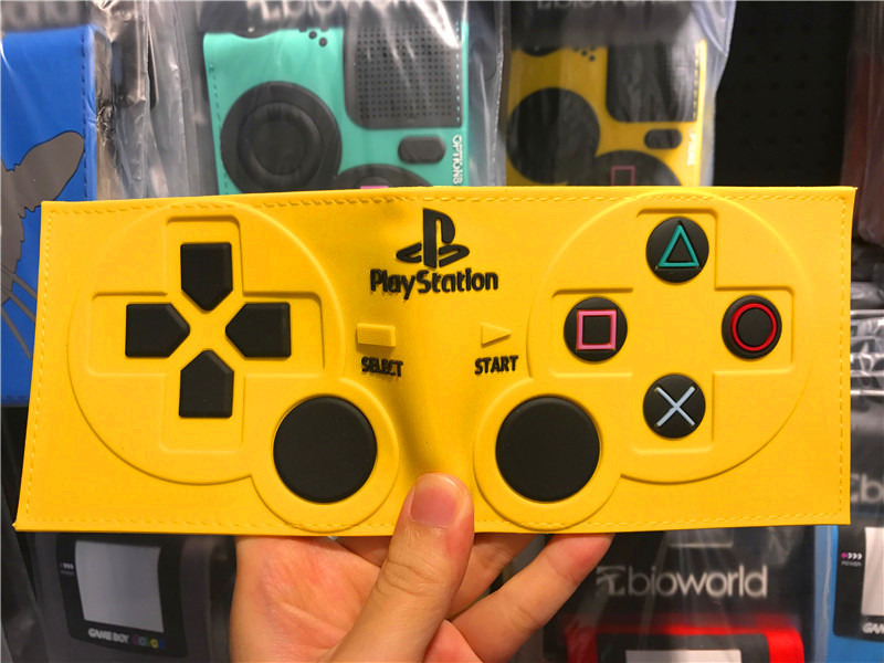 PS maneja de juegos cartera de dibujos animados máquina de juegos corta doble pegamento cartera de cambio cartera de cuero de PVC cartera de tarjetas