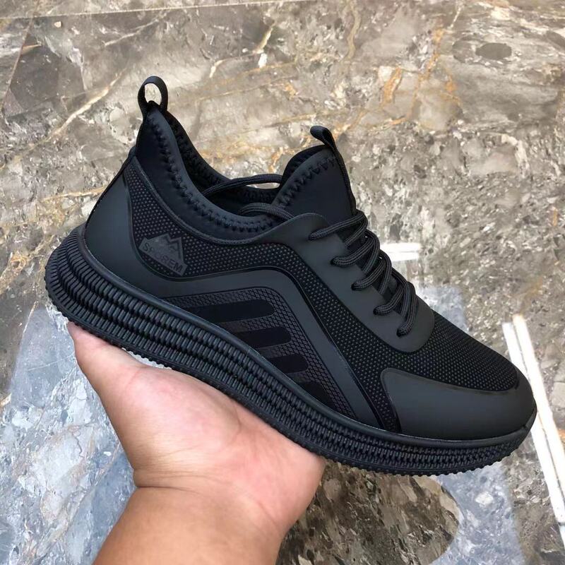 Flying woven sneaker men's mesh anti-slip running shoes spring and autumn new soft bottom sneaker casual shoes cross-border wholesale