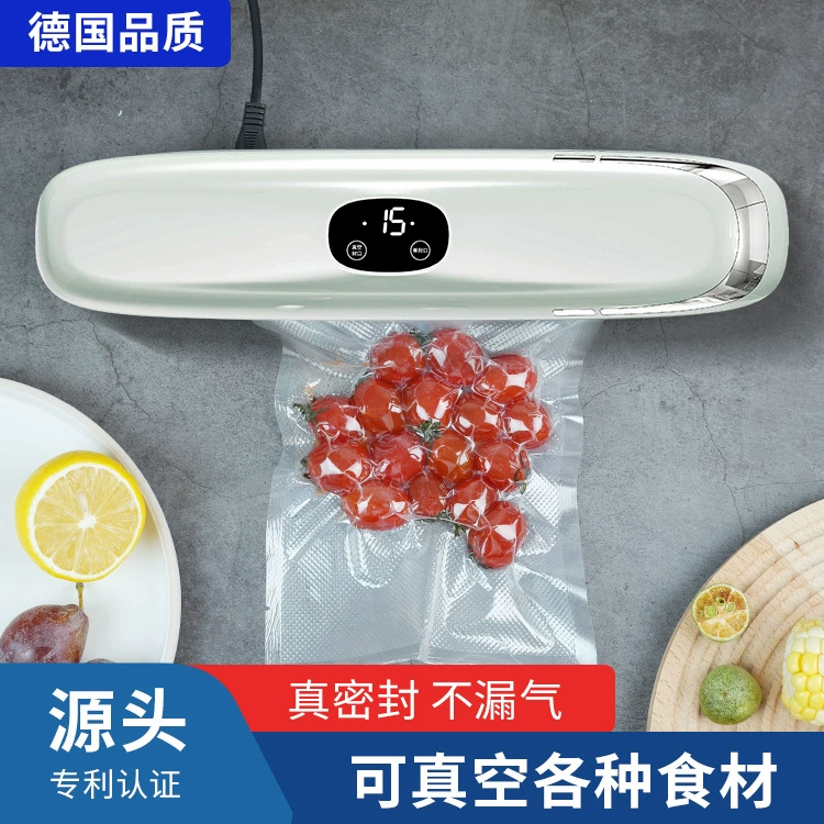 跨境真空封口机 小型家用真空机 干湿塑封 全自动保鲜食品包装机