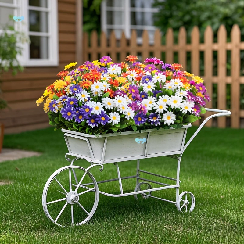 Уличные цветочные украшения, букеты ромашек, цветочные кустарники, трансграничные поставки