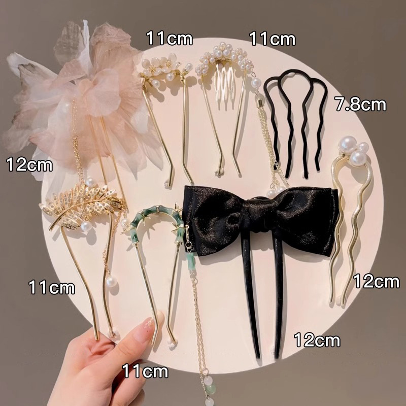 Nueva horquilla de borla de mariposa en forma de U de estilo chino, horquilla de sentido avanzado, estilo antiguo, borla, paso a paso, flor, horquilla, cheongsam