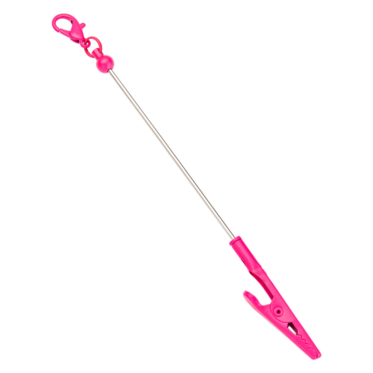 DIY beaded llavero clip creativo al por mayor estudiantes DIY beaded tarjeta de visita clip de banda metálica clip de notas de pesca