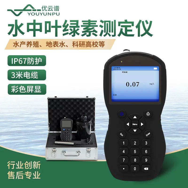 水中叶绿素测定仪手持式叶绿素蓝绿藻分析仪便携式叶绿素a分析仪