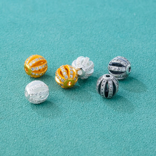 s925���y7mm�Ƕ�ʯ�U��������������ֹ�DIY��������ɢ��