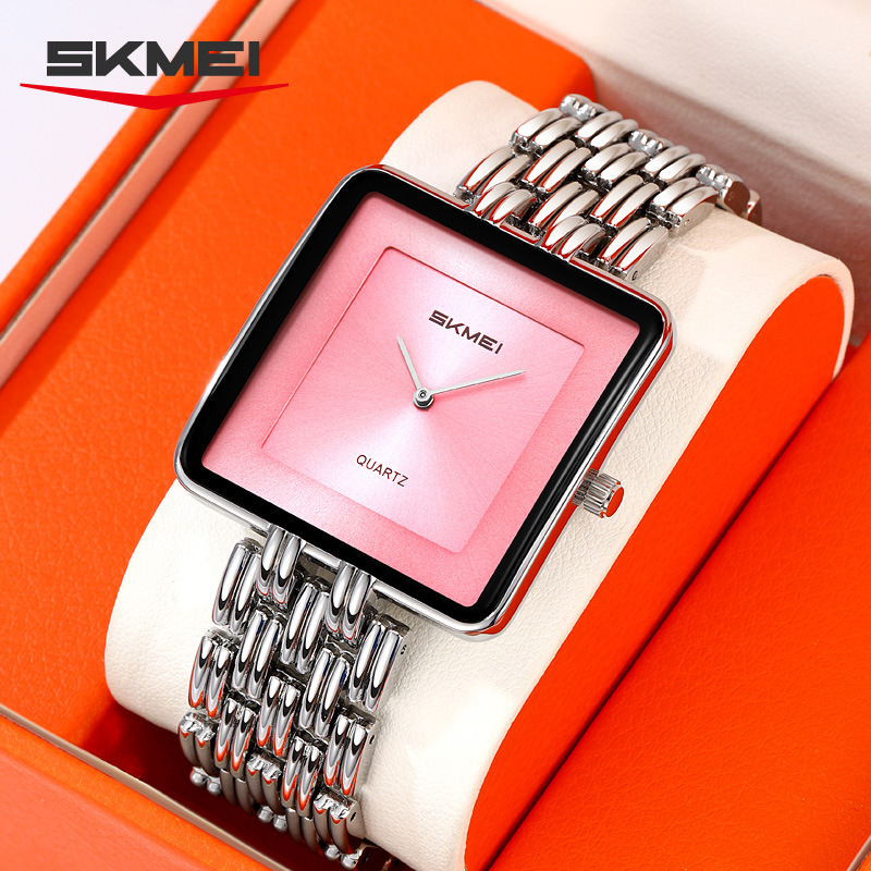 Momentos de reloj cuadrado simple reloj de cuarzo impermeable para parejas reloj de pulsera al por mayor transfronterizo regalos fábrica personalizada