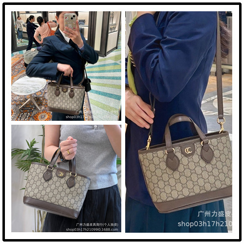 New Gucci Mini Tote Bag Ophidia Series Shopping Bag Handbag Crossbody Women's Bag Trendy Genuine Leather New Gucci Mini Tote Bag Ophidia Series Shopping Bag Handbag Crossbody Women's Bag Trendy Genuine Leather