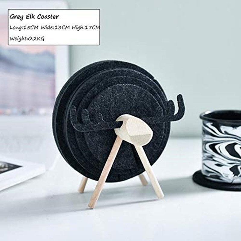厂家定制批发毛毡隔热垫餐具吸水茶杯垫 茶几水杯锅垫可加印logo|ms