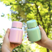 新款简约316不锈钢双层保温杯便携式纯色水杯可爱迷你随行口袋杯