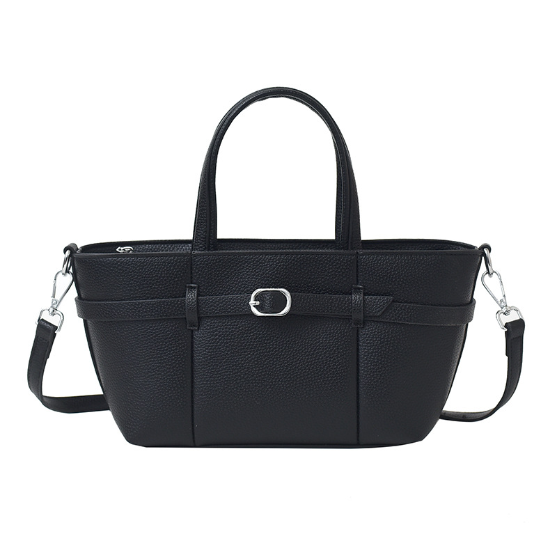 Bolso femenino 2025 nuevo patrón de lichi retro bolso de mensajero de un solo hombro para viajes diarios