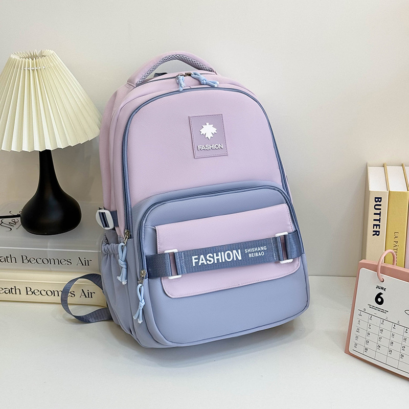 Nueva mochila de gran capacidad para mujer, color de contraste japonés, marca de marea ligera, mochila escolar para estudiantes universitarios, bolsa de viaje de ocio, bolsa para computadora para hombres