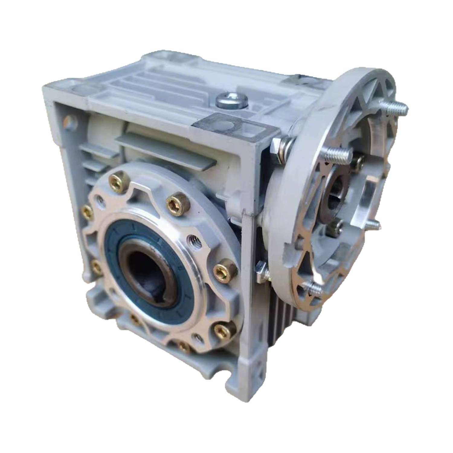 Servo Reducer Aluminum Housing Nmrv025-150 Stepper Worm Gear Reducer Drawings Hard Tooth Surface Gearbox