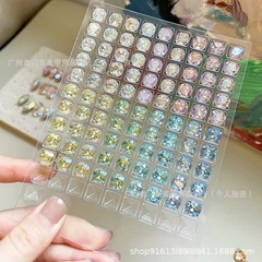 シャイン. ネイル華子毛胚房透明PVC引き出し式ドリル宝石分装携帯収納アクセサリー展示