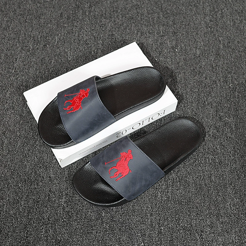 2025 новых мужских тапочек, популярные летние дышащие тапочки для улицы, модные элитные парные сандалии с вышивкой