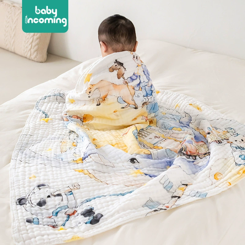 Детский хлопок шесть слоев марлевых полотенец