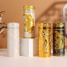 九龙杯镀银杯会销礼品保温杯水杯商务礼品茶杯304内胆杯银水杯子