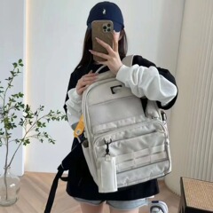 韓国版大容量カジュアル男女リュックサック中学校スポーツランドセルアウトドア旅行学生ランドセルパソコンバッグ