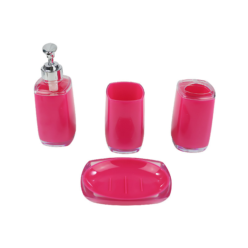 Cuadrado redondo cuarto de baño de cuatro piezas de lavado Kit de moda simple kit de exportación de Europa y América al por mayor