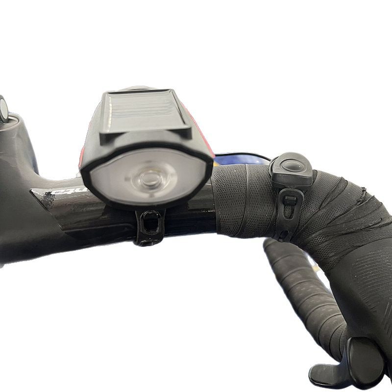 Bicicleta solar bocina faro carga noche bicicleta de montaña linterna accesorios de bicicleta equipo de ciclismo