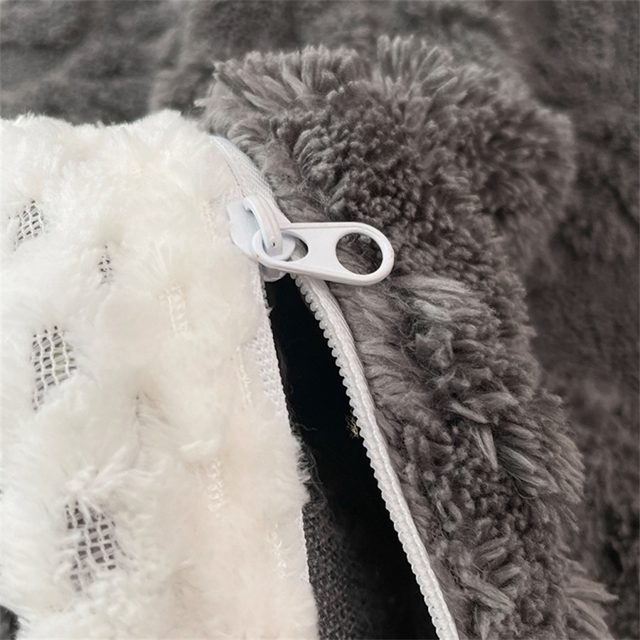 Comercio exterior transfronterizo Tafu Funda de almohada de terciopelo de invierno individual Funda de almohada de terciopelo Funda de almohada Color sólido Funda de almohada de terciopelo cálida y simple