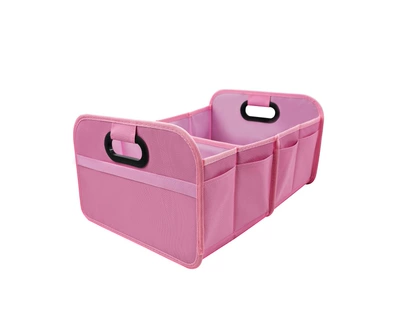 Car-Mounted Two-Compartment Folding Storage Car storage bag/box - pink-main-pocket-473223